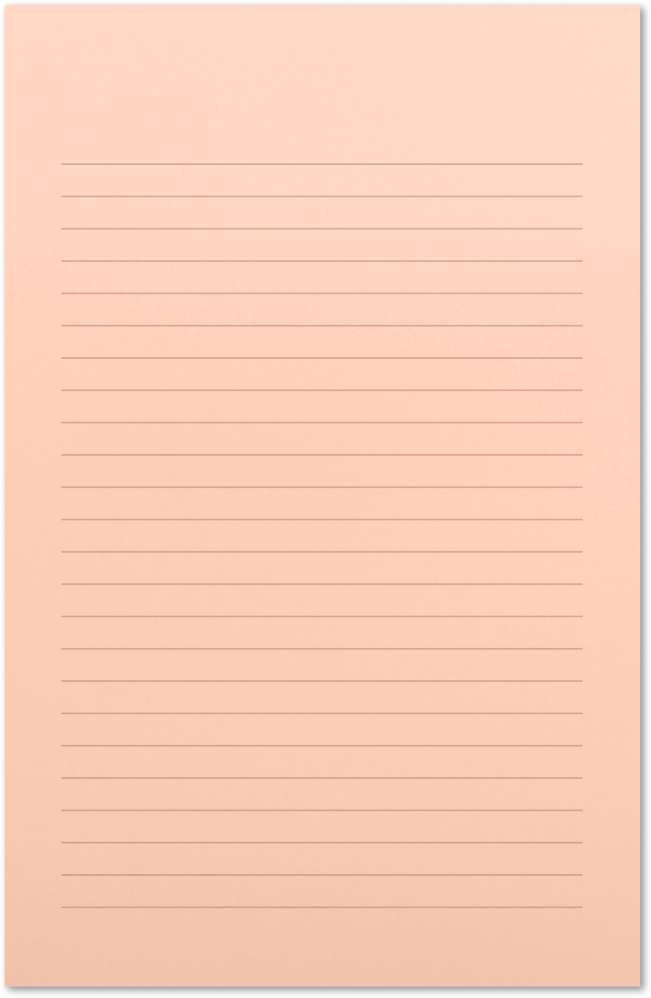 Blush 5 1/2 x 8 1/2 Ruled Notepad (50 Sheets)