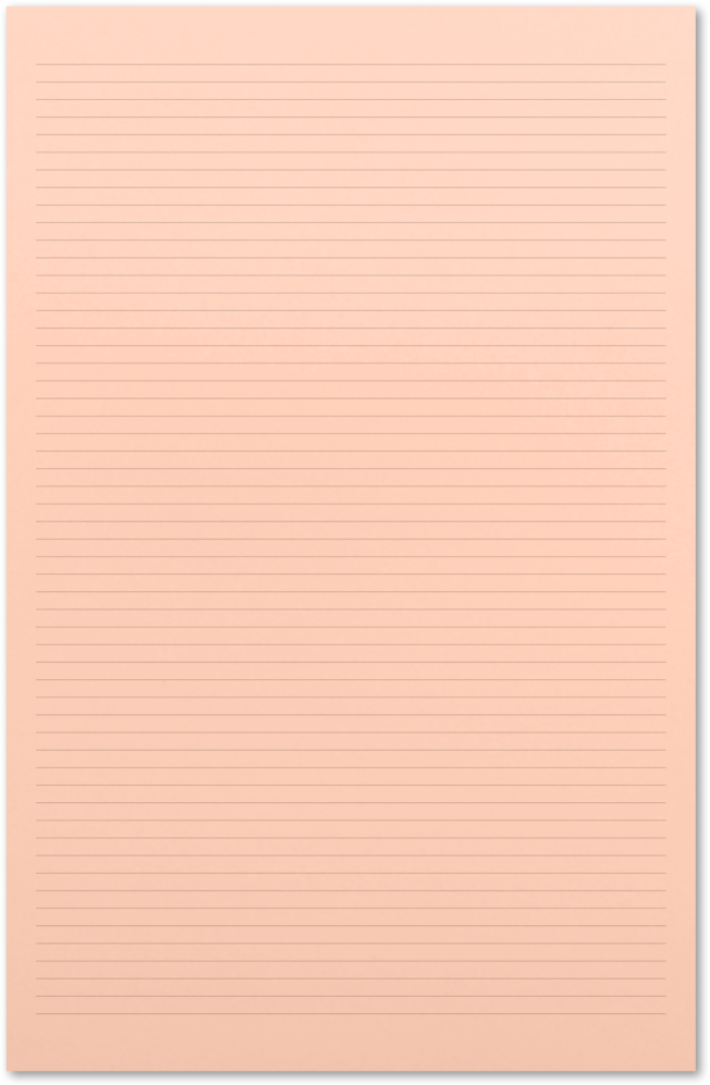 Blush Pink 11 x 17 Ruled Notepad (50 Sheets)