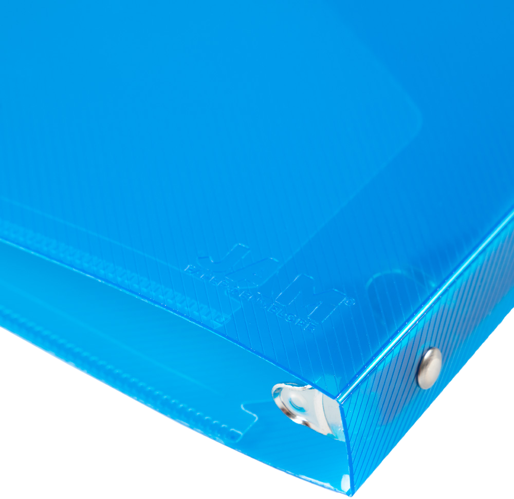 Blue Plastic 1/2 Inch 3-Ring Binders