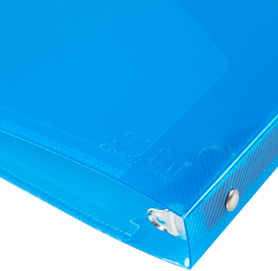 Blue Plastic 1/2 Inch 3-Ring Binders