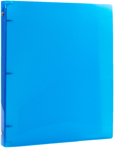 Blue Plastic 1/2 Inch 3-Ring Binders