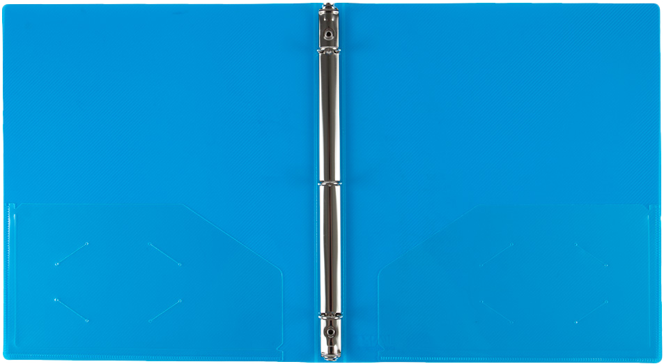 Blue Plastic 1/2 Inch 3-Ring Binders