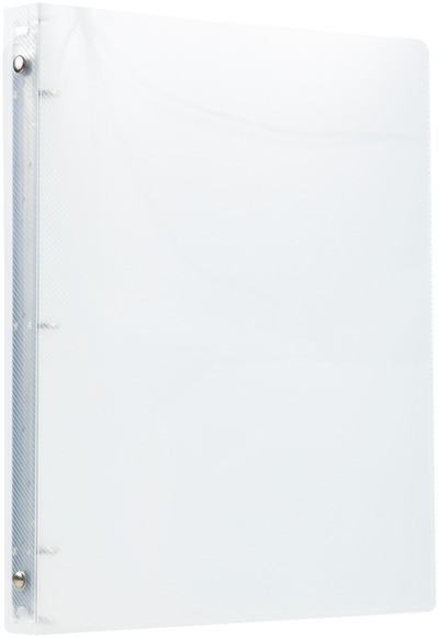 Clear Plastic 1/2 Inch 3-Ring Binder