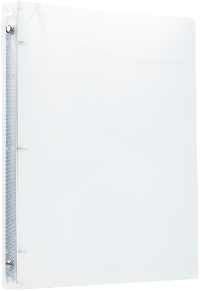 Clear Plastic 1/2 Inch 3-Ring Binder