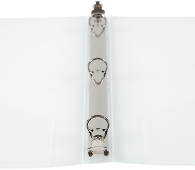 Clear Plastic 1/2 Inch 3-Ring Binder
