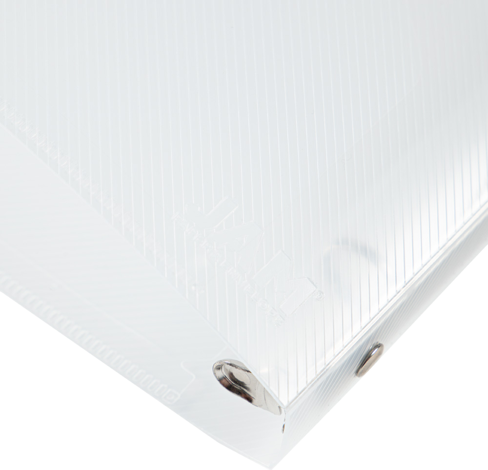 Clear Plastic 1/2 Inch 3-Ring Binder
