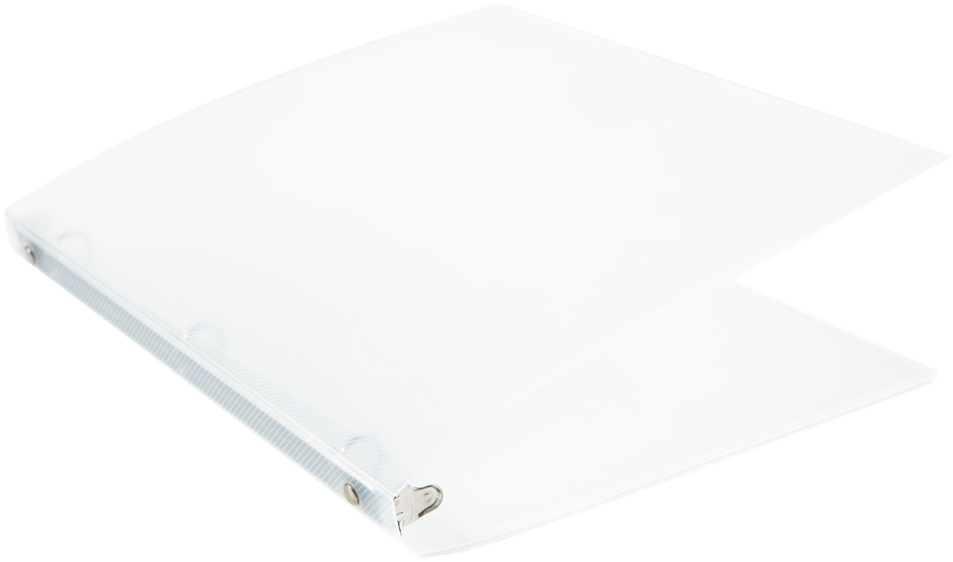 Clear Plastic 1/2 Inch 3-Ring Binder