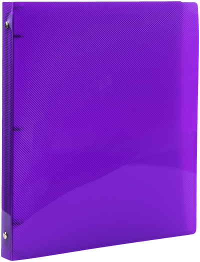Purple Plastic 1/2 Inch 3-Ring Binder