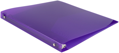 Purple Plastic 1/2 Inch 3-Ring Binder