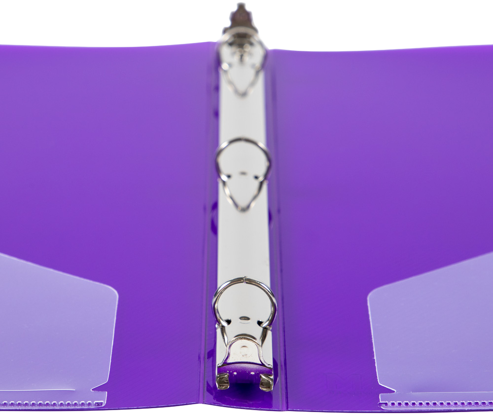 Purple Plastic 1/2 Inch 3-Ring Binder
