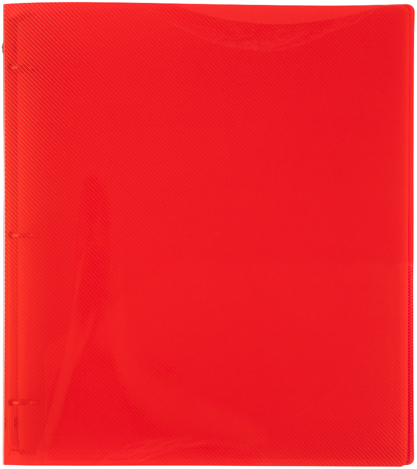 Red Plastic 1/2 Inch 3-Ring Binder