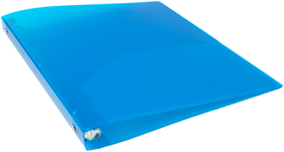 Assorted Plastic 3/4 Inch 3-Ring Binders - 4 Pack