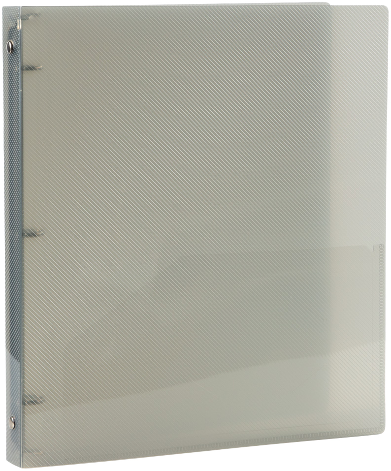 Smoke Gray Plastic 1/2 Inch 3-Ring Binder