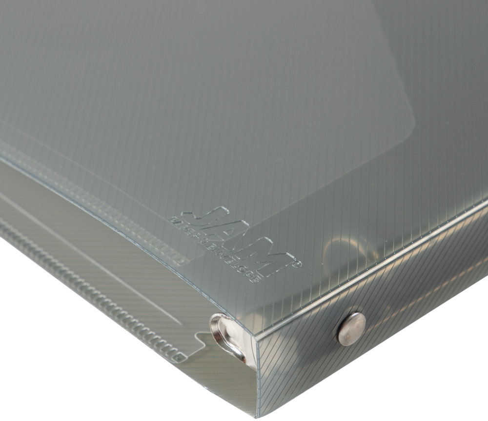 Smoke Gray Plastic 1/2 Inch 3-Ring Binder