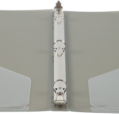 Smoke Gray Plastic 1/2 Inch 3-Ring Binder