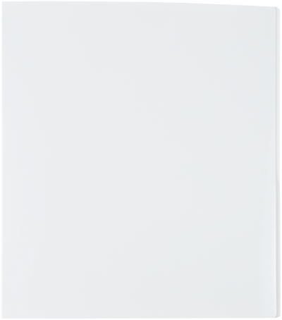 White Plastic 1/2 Inch 3-Ring Binder
