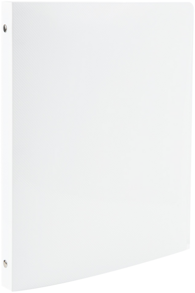 White Plastic 1/2 Inch 3-Ring Binder