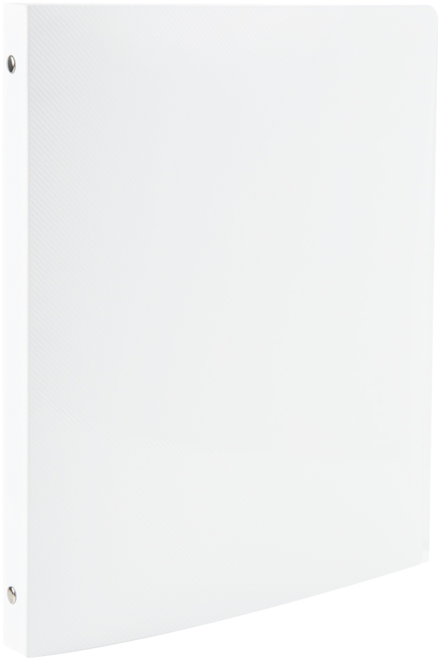 White Plastic 1/2 Inch 3-Ring Binder