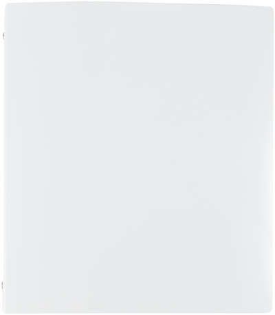 White Plastic 1 Inch 3-Ring Pink Plastic Binder