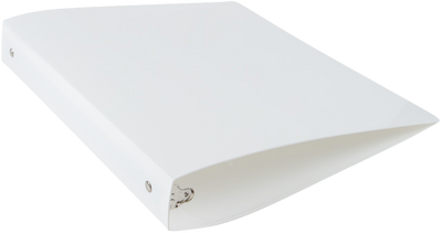 White Plastic 1 Inch 3-Ring Pink Plastic Binder