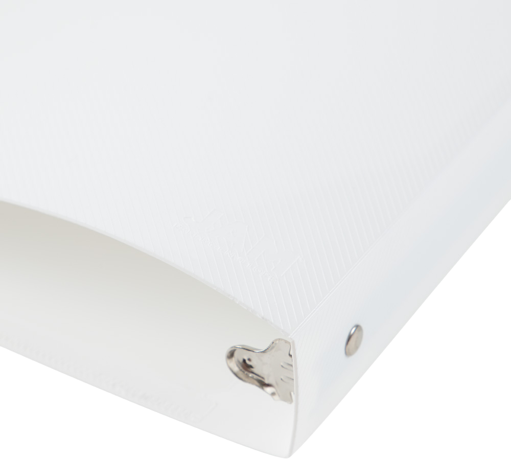 White Plastic 1 Inch 3-Ring Pink Plastic Binder