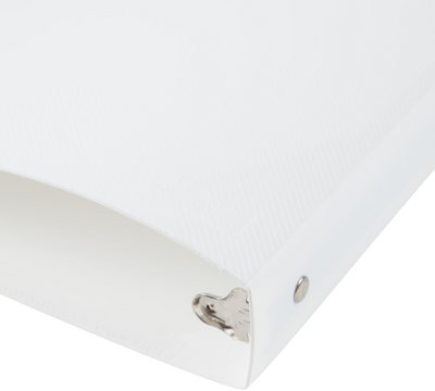 White Plastic 1 Inch 3-Ring Pink Plastic Binder