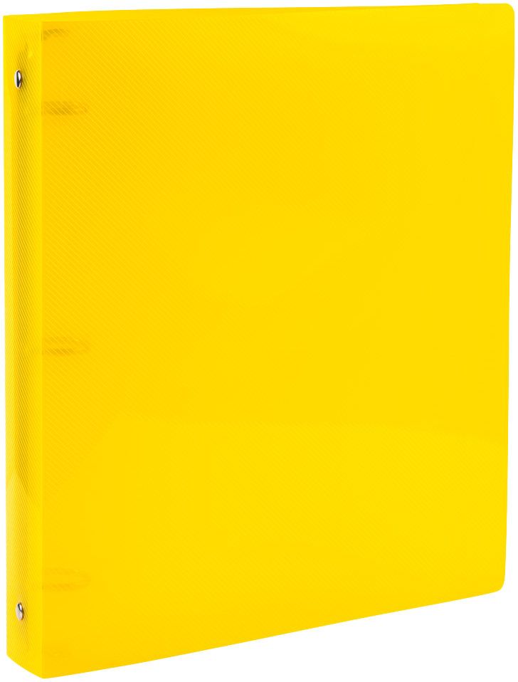 Yellow Plastic 1 Inch 3-Ring Pink Plastic Binder