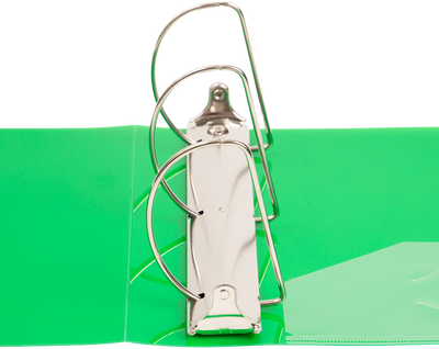 Green Plastic 4 Inch 3-Ring Binder