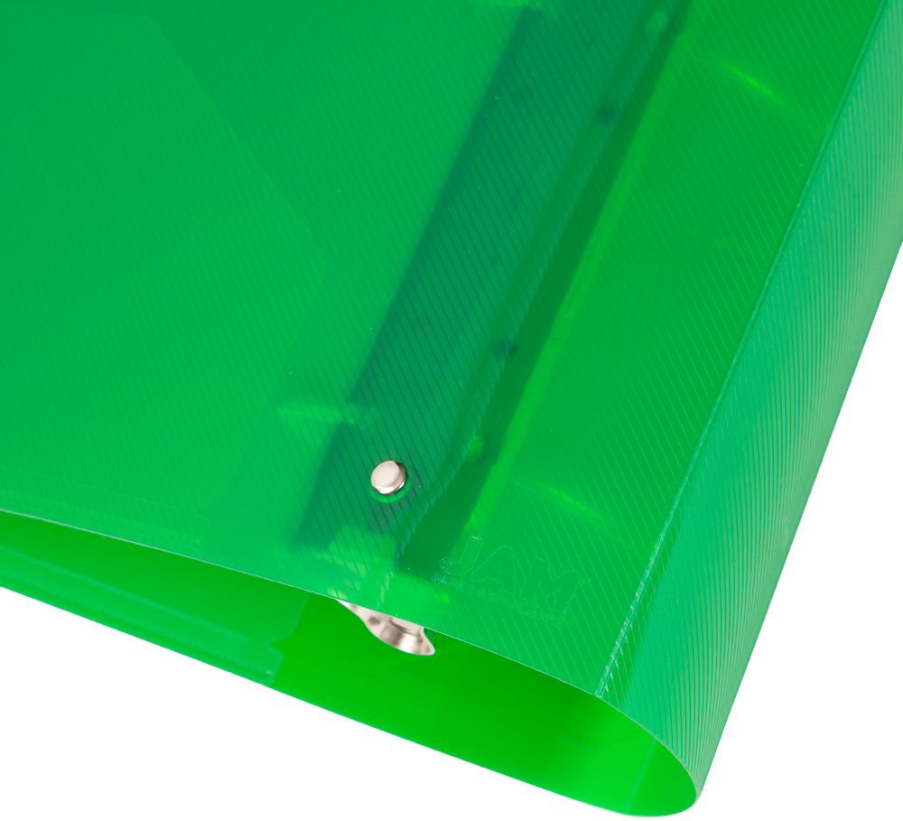 Green Plastic 4 Inch 3-Ring Binder