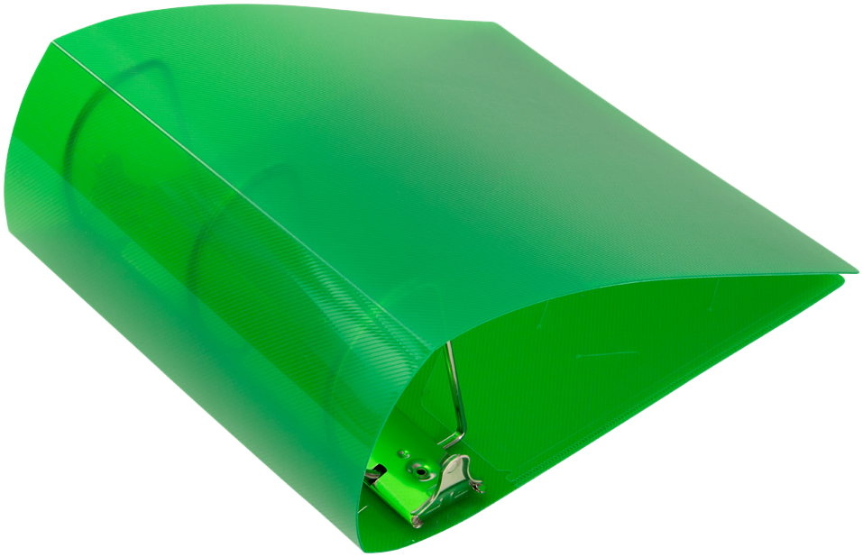 Green Plastic 4 Inch 3-Ring Binder