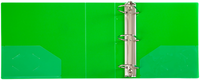 Green Plastic 4 Inch 3-Ring Binder