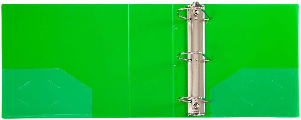 Green Plastic 4 Inch 3-Ring Binder