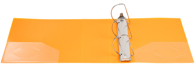 Orange Plastic 4 Inch 3-Ring Binder