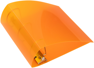 Orange Plastic 4 Inch 3-Ring Binder