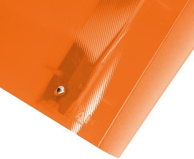 Orange Plastic 4 Inch 3-Ring Binder