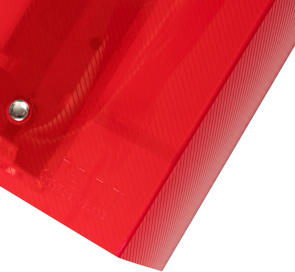 Red Plastic 4 Inch 3-Ring Binder