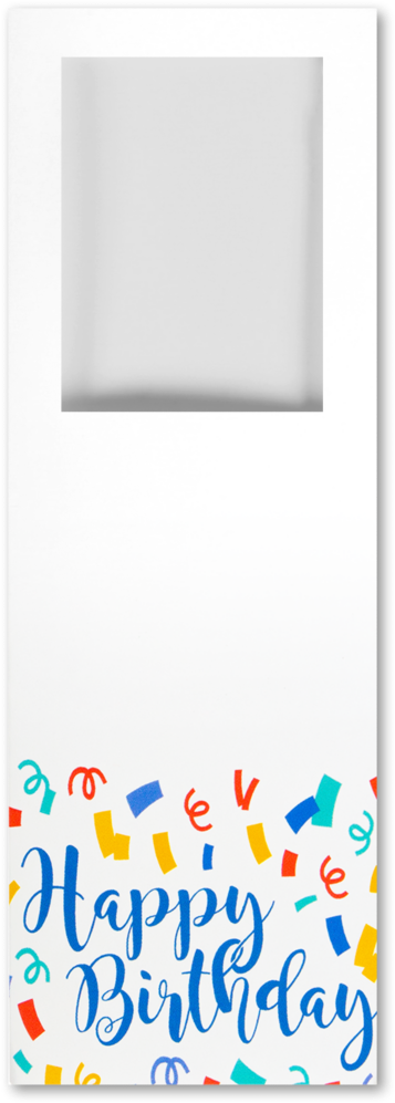 Happy Birthday 6 1/2 x 2 1/4 Photo Booth Photo Holder