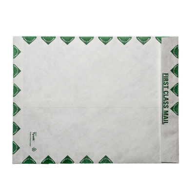 White Tyvek® 14lb 6 x 9 Open End First Class Envelopes with Peel and Seal