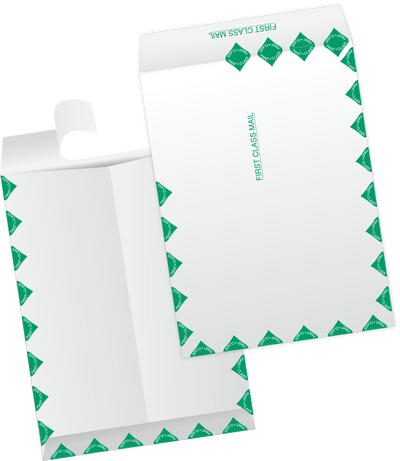 White Tyvek® 14lb 6 x 9 Open End First Class Envelopes with Peel and Seal