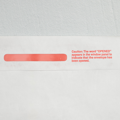 White Tyvek 14lb 9 x 12 Open End Tamper Evident Envelopes