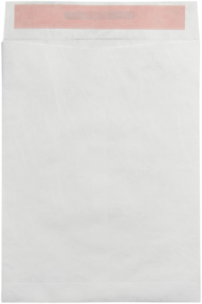 White Tyvek 14lb 10 x 13 Open End Tamper Evident Envelopes with Peel & Seal