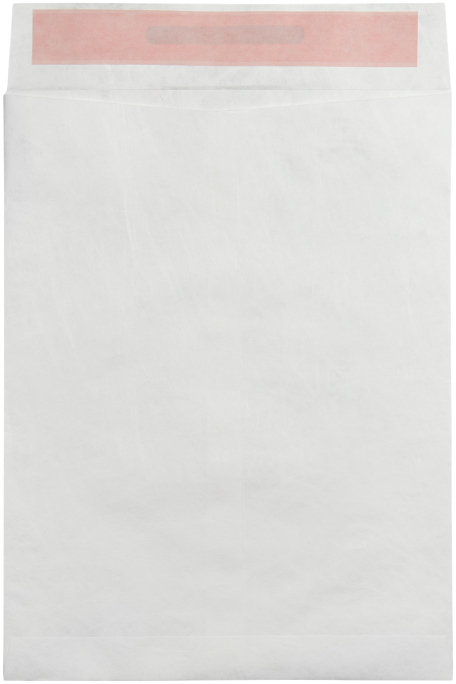 White Tyvek 14lb 10 x 13 Open End Tamper Evident Envelopes with Peel & Seal