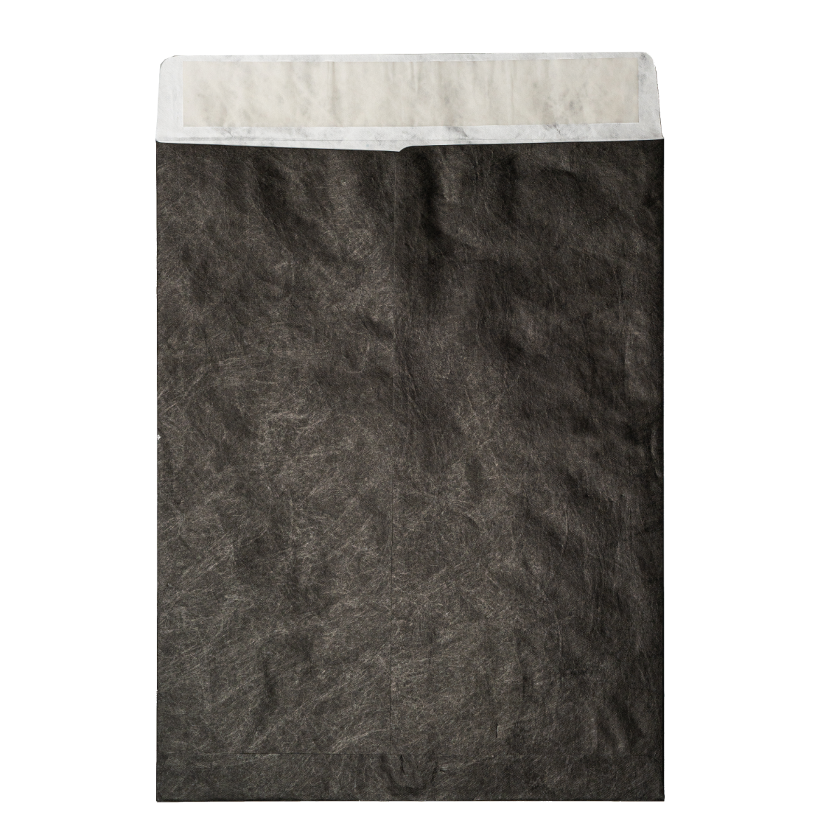 Black Tyvek® 14lb 12 x 15 1/2 Open End Envelopes with Peel and Seal