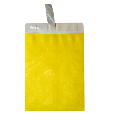 Yellow Tyvek® 14lb 12 x 15 1/2 Open End Envelopes with Peel and Seal