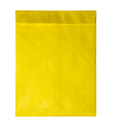 Yellow Tyvek® 14lb 12 x 15 1/2 Open End Envelopes with Peel and Seal
