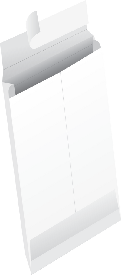 White Tyvek® 18lb 12 x 16 x 4 Expansion Envelopes with Peel and Seal