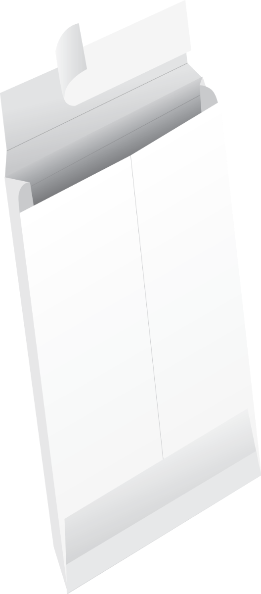 White Tyvek® 18lb 12 x 16 x 2 Expansion Envelopes with Peel and Seal