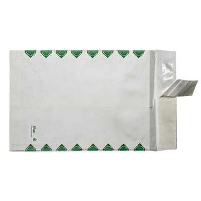 White Tyvek® 18lb 10 x 15 x 2 First Class Expansion Envelopes with Peel and Seal