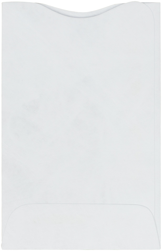 White Tyvek 14lb Credit Card Sleeve (2 3/8 x 3 1/2)