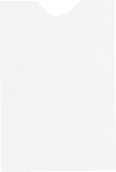 White with Security Tint 32lb RFID Blocking Credit Card Sleeve (2 3/8 x 3 1/2)